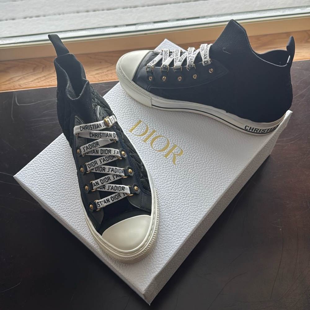Dior Women’s Sneakers! 
Walk'n'Dior Sneaker
Black Macrocannage Technical Mesh
